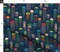 Jellyfish Nautical Underwater Sea Life Ocean Animals Pink Red Blue Orange Custom Printed Fabric by Spoonflower Various Fabrics by the Yard or Fat Quarter